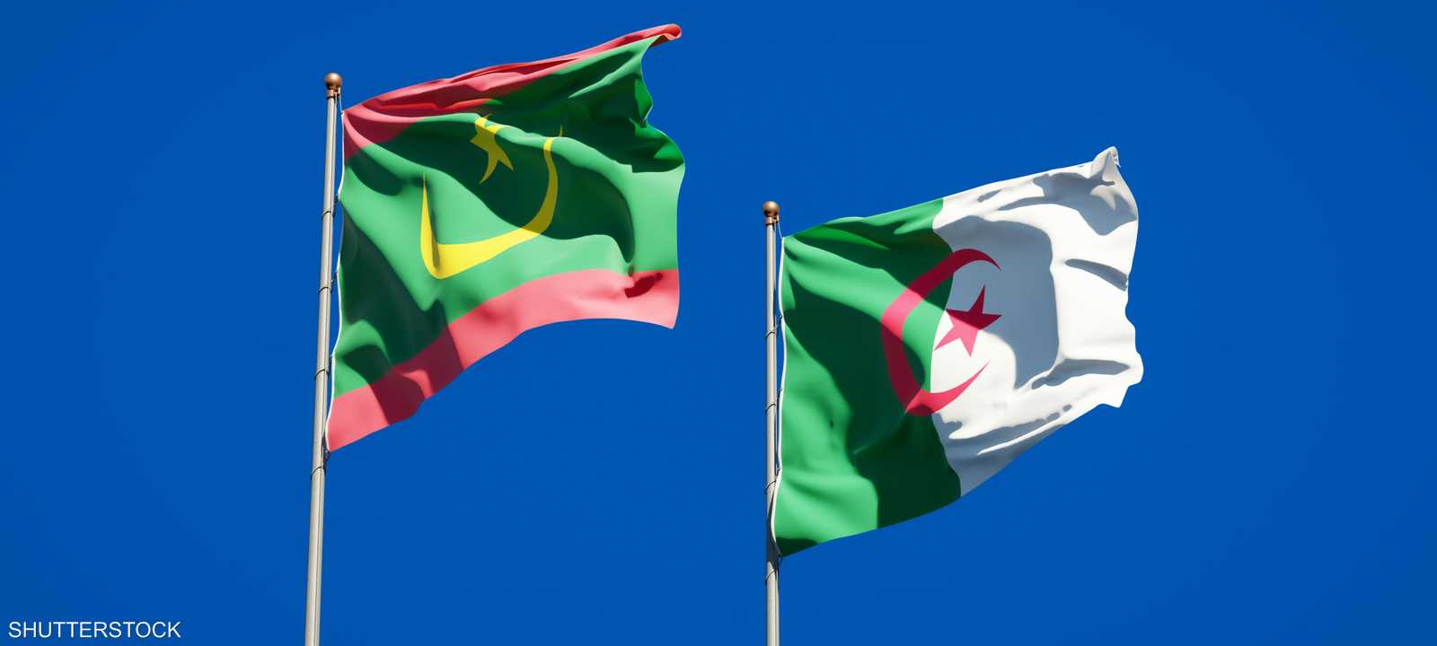 أعلام الجزائر وموريتانيا