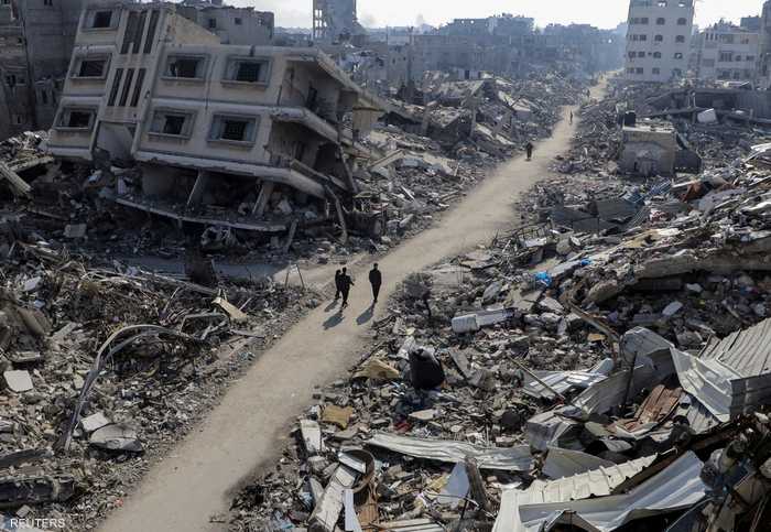من آثار الدمار في غزة
