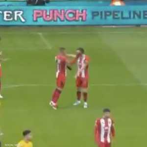 الشجار وقع عقب الهدف مباشرة