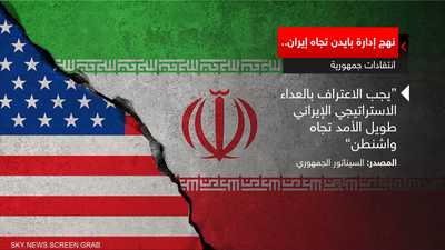 سيناتور جمهوري: إيران باتت أكثر قوة بسبب سياسة إدارة بايدن