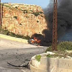 الهجوم أدى إلى تفحم السيارة المستهدفة