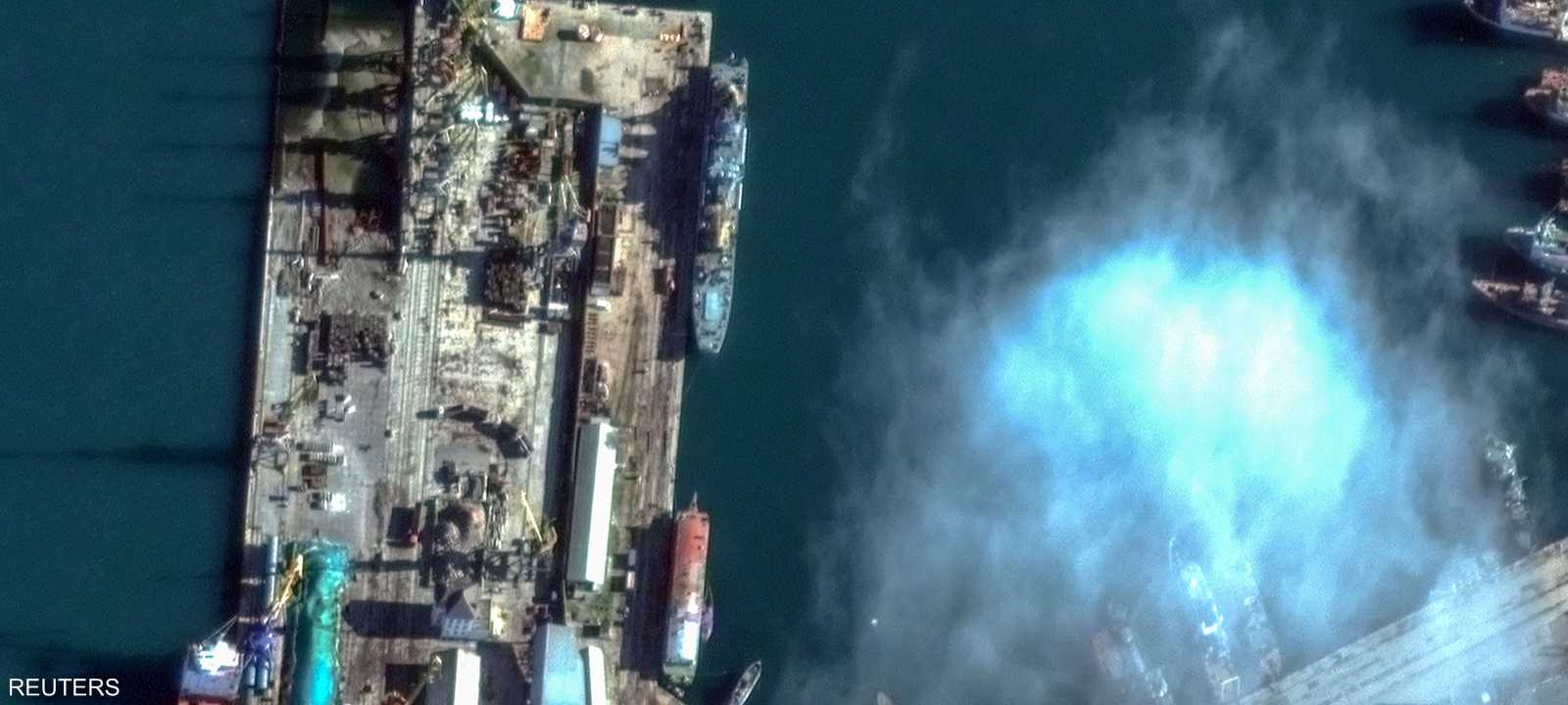 انفجارات قوية سمعت في ميناء فيودوسيا