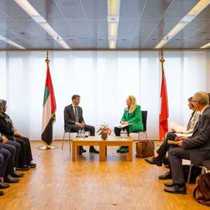 زيارة وزير الدولة للتجارة الخارجية الإماراتي إلى سويسرا