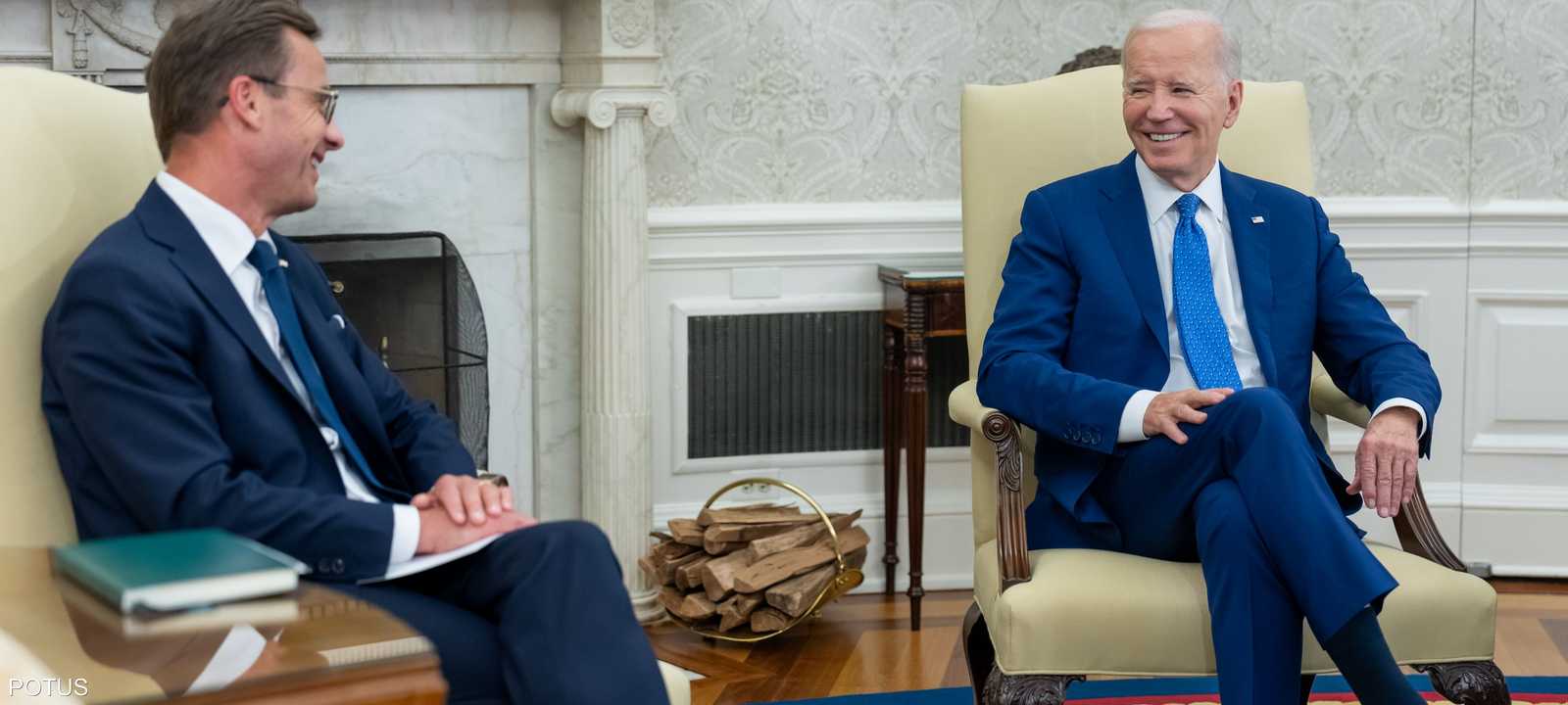 الرئيس الأميركي ورئيس الوزراء السويدي