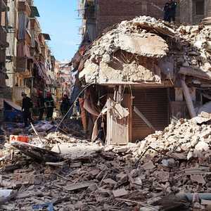 العقار انهار بالكامل تقريبا