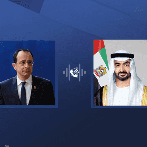 الشيخ محمد بن زايد والرئيس القبرصي نيكوس خريستودوليدس