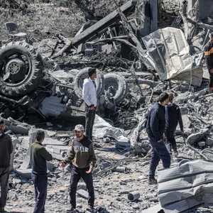 من قصف إسرائيلي على مخيم رفح