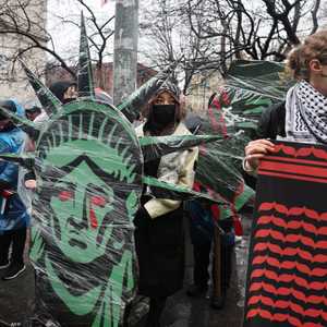 جانب من التظاهرات في نيويورك لوقف الحرب في غزة