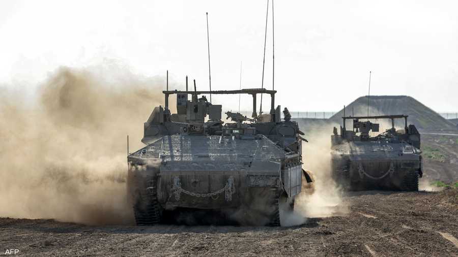 دبابات الجيش الإسرائيلي في غزة