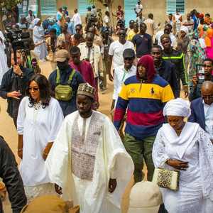 الرئيس السنغال المنتخب أثناء حملته