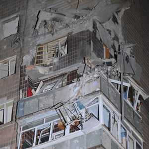 مسيرة روسية أصابت مبنى في خاركيف