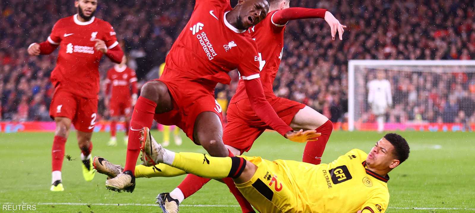 رفع ليفربول رصيده إلى 70 نقطة من 30 مباراة