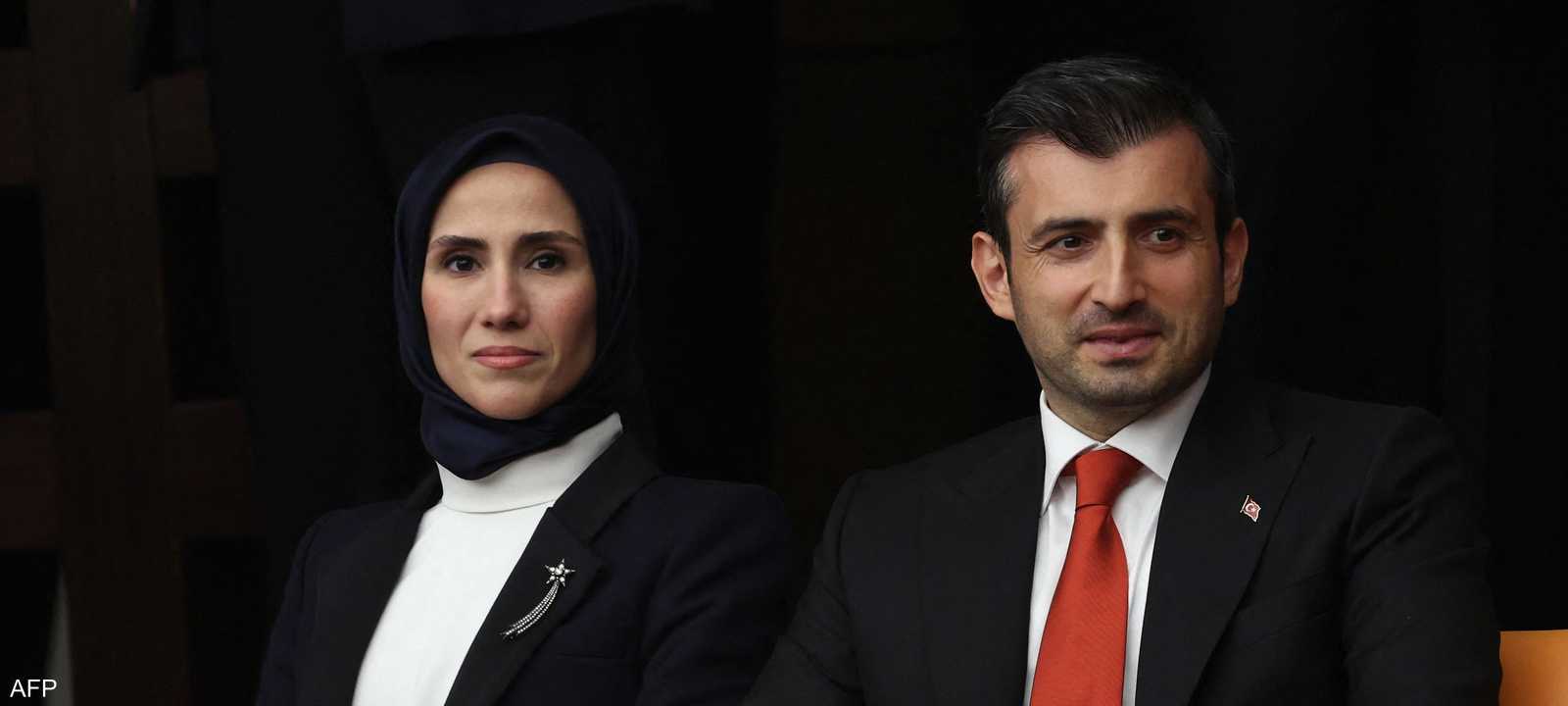 سلجوق بيرقدار وزوجته سمية أردوغان