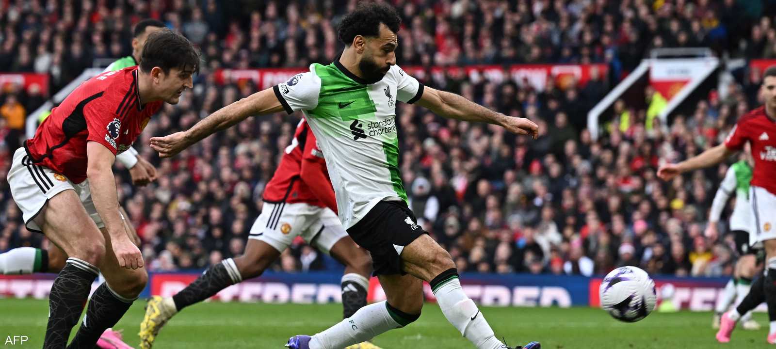 محمد صلاح سجل هدف التعادل في اللقاء