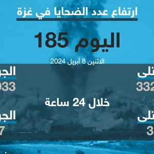 ضحايا الحرب على غزة.. اليوم 185