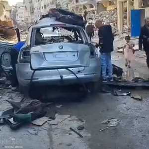 السيارة التي تم قصفها