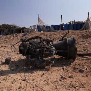 بقايا صاروخ إيراني أطلق باتجاه إسرائيل