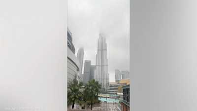 فيديو لـ "معالم دبي والأمطار"