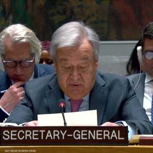 غوتيريس: يجب دعم جهود حل الدولتين لتحقيق السلام