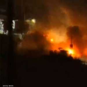 انفجار هائل في مخيم نور الشمس