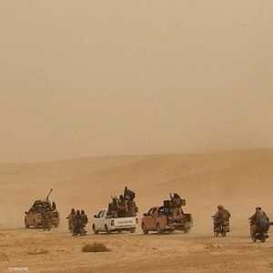 عناصر من تنظيم داعش في البادية السورية