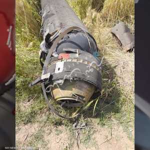 بقايا صاروخ إسرائيلي سقط في الأراضي العراقية