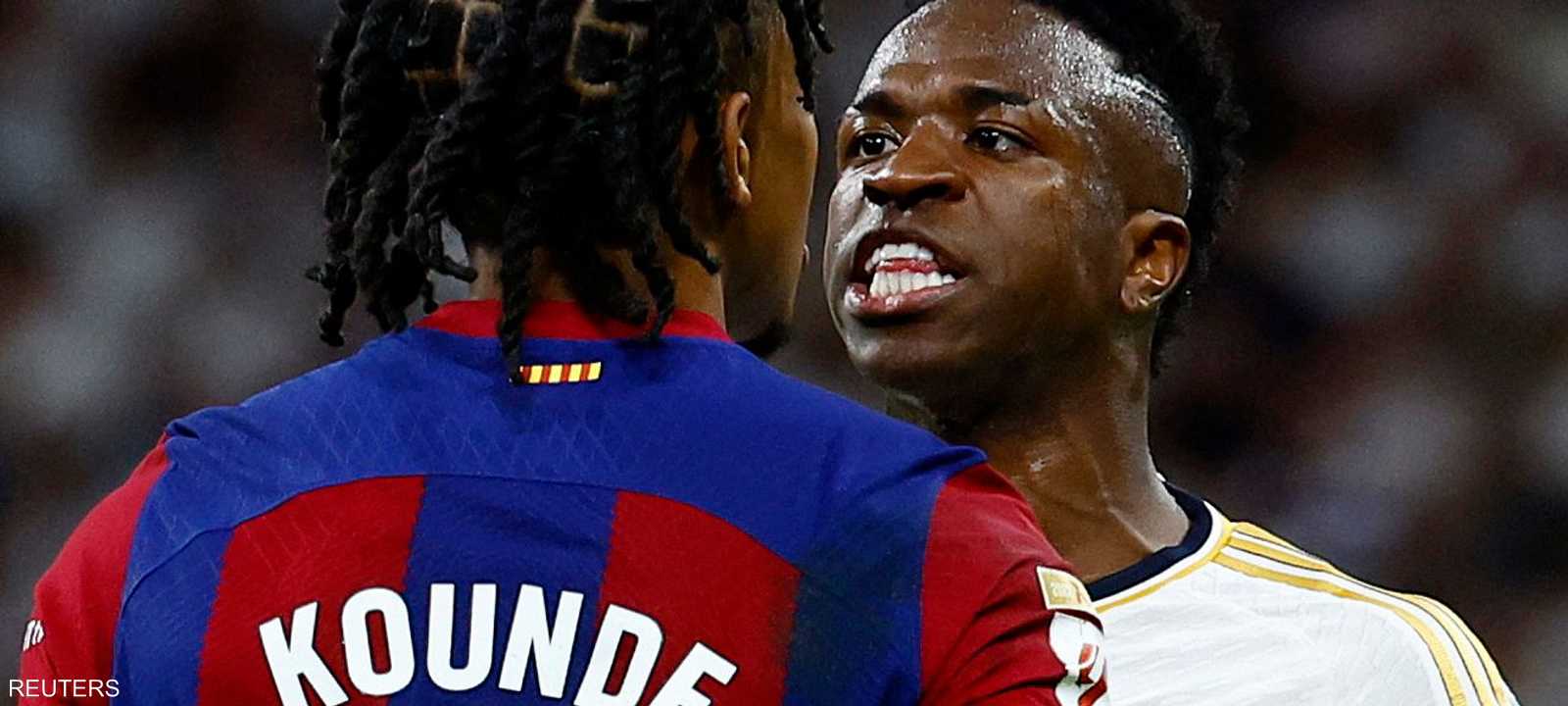 مناوشة كروية بين كوندي وفينيسيوس جونيور لاعب ريال مدريد