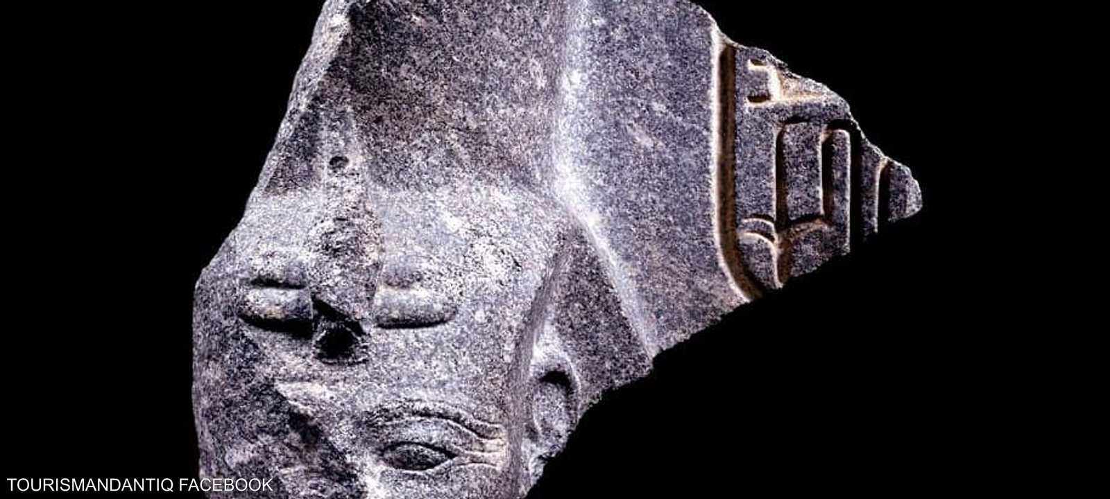 رأس التمثال سرق من معبد رمسيس الثاني بمدينة أبيدوس