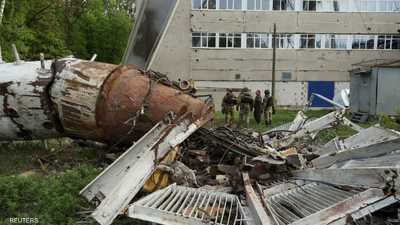 زيلينسكي: قصف روسي يدمر برجا للبث التلفزيوني في خاركيف