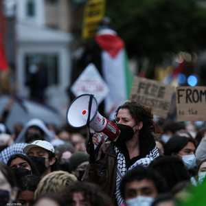 مشهد من الاحتجاجات التي اندلعت في عدد من الجامعات