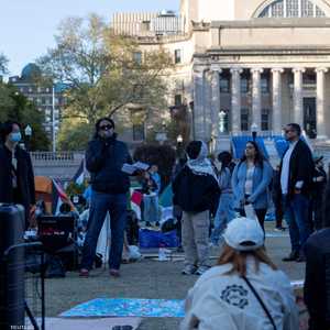 من الاحتجاجات في جامعة كولومبيا