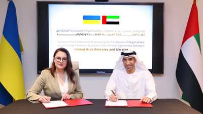 الإمارات وأوكرانيا تنجزان مفاوضات اتفاقية الشراكة الاقتصادية