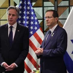 بلينكن مع الرئيس الإسرائيلي