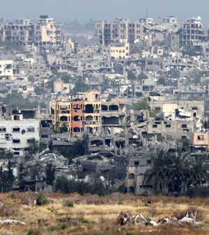خلفت الحرب دمارا واسعا في قطاع غزة