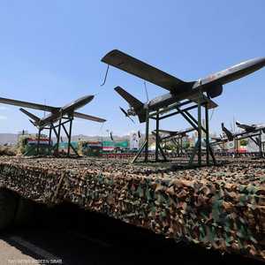 أرشيفية لمسيرات حوثية