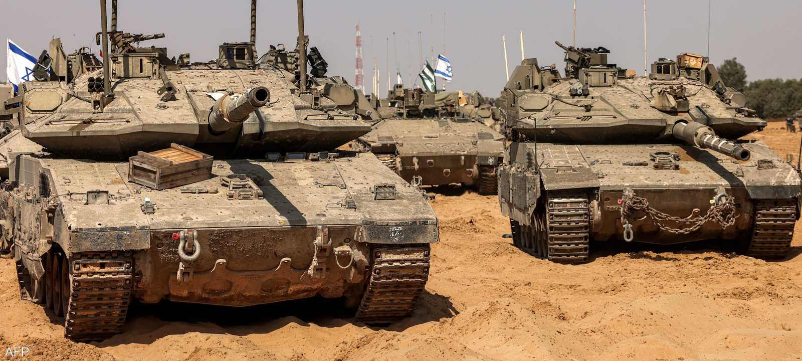 دبابات إسرائيلية على الحدود مع غزة.. أرشيفية