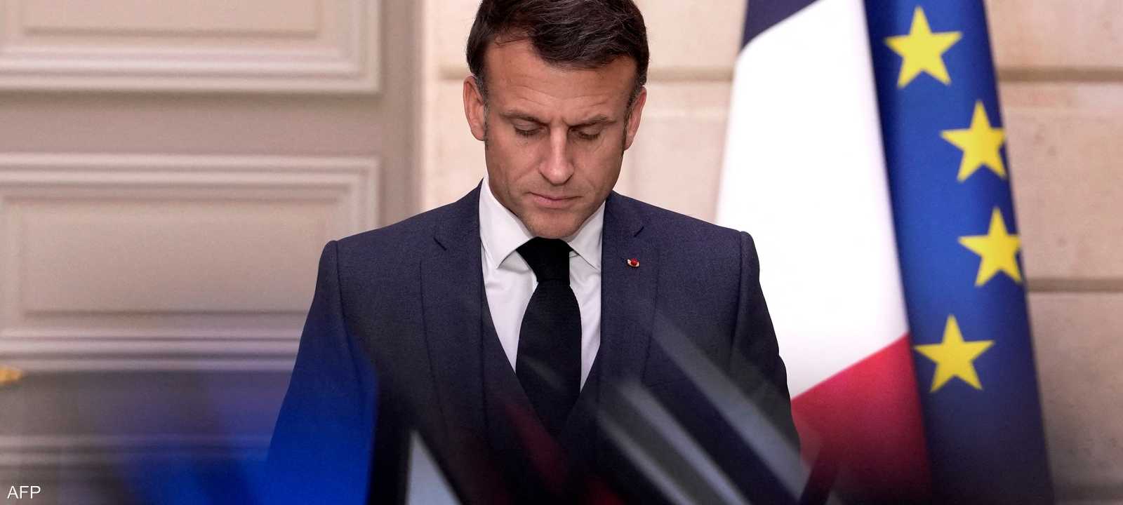 الرئيس الفرنسي إيمانويل ماكرون