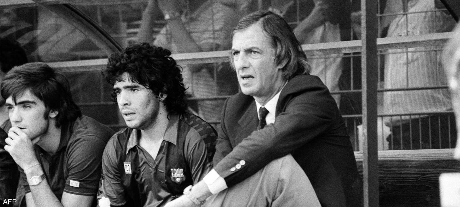 مينوتي ومارادونا في لقطة قديمة جمعتهما