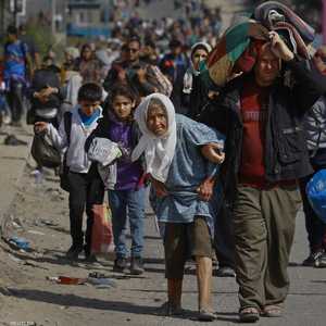 نزوح الغزيين من الشمال (المصور إبراهيم أبو مصطفى)