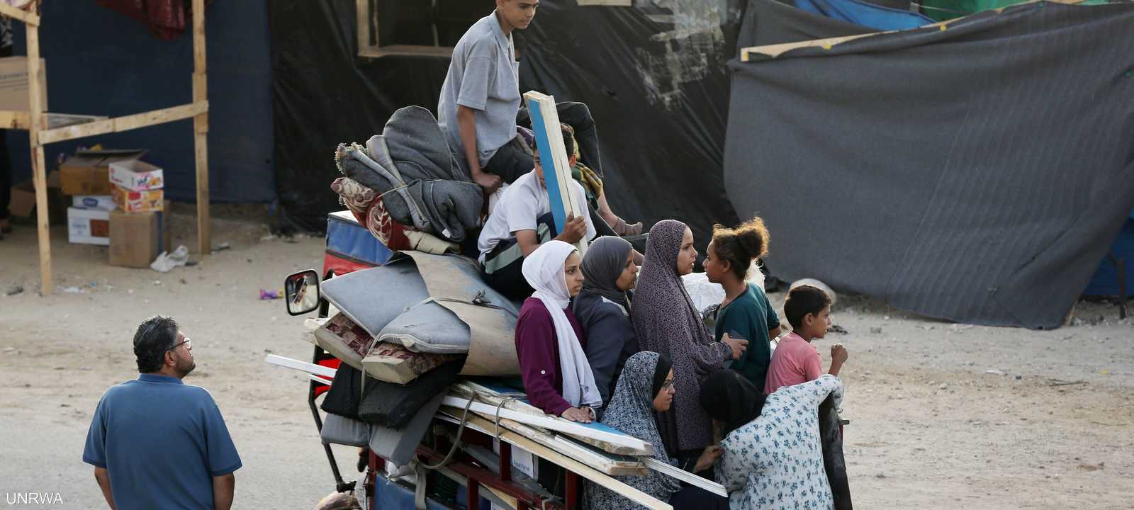 الحرب أجبرت سكان رفح على النزوح