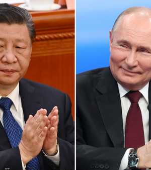جينبينغ استقبل بوتين في بكين اليوم