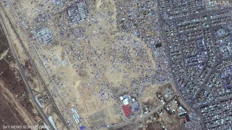 صور أقمار اصطناعية تظهر نزوحا جماعيا لسكان غزة من رفح