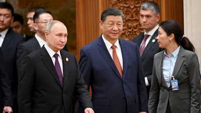 الرئيسان الصيني شي جينبينغ والروسي فلاديمير بوتين