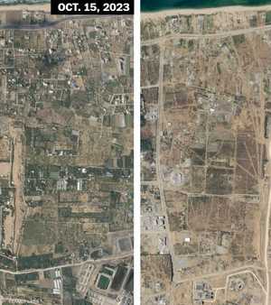 إسرائيل هدمت مئات المنازل على جانبي الممر