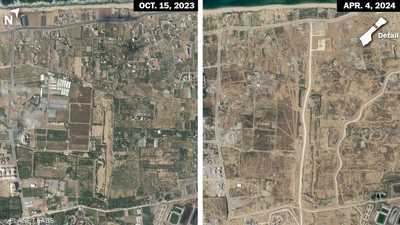 "منطقة عازلة" تشطر القطاع.. صور تكشف ما تفعله إسرائيل في غزة