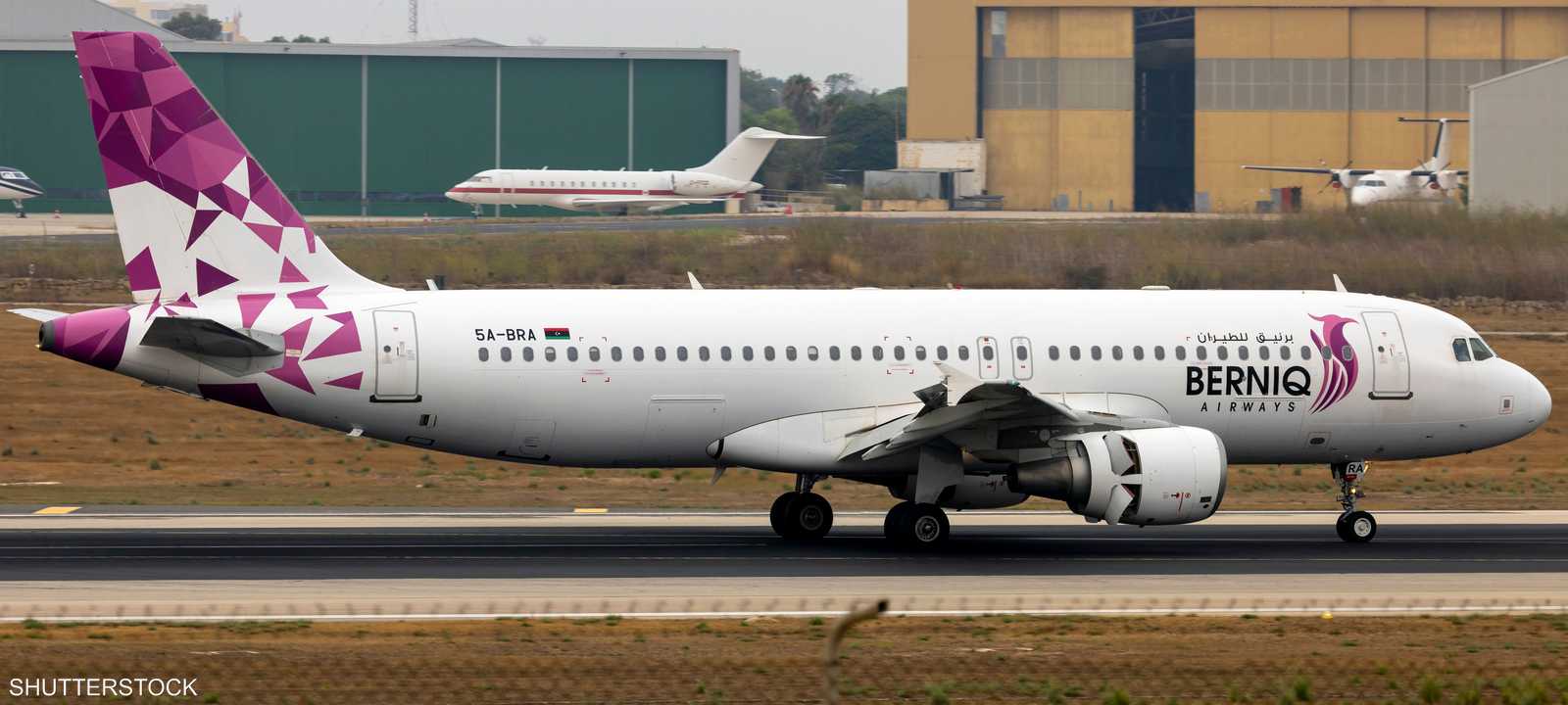 طائرة تابعة لشركة برنيق للطيران الليبية