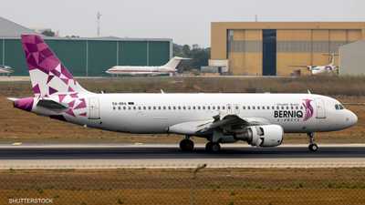 طائرة تابعة لشركة برنيق للطيران الليبية