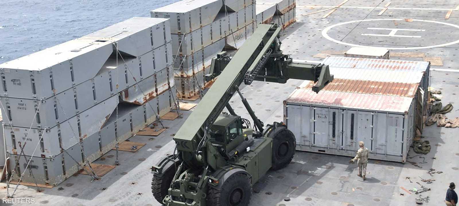 الرصيف العائم كلف نحو 320 مليون دولار