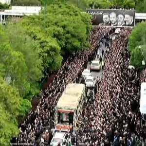 تشييع جثمان رئيسي ومرافقيه في تبريز