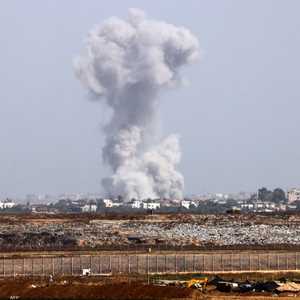 من القصف الإسرائيلي على قطاع غزة اليوم الثلاثاء